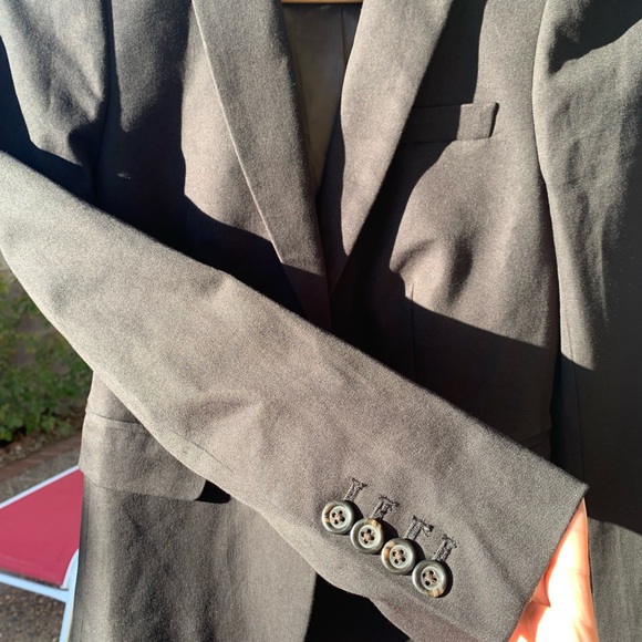 J. Crew black one button blazer puffy sleeves size 0 - Picture 4 of 15